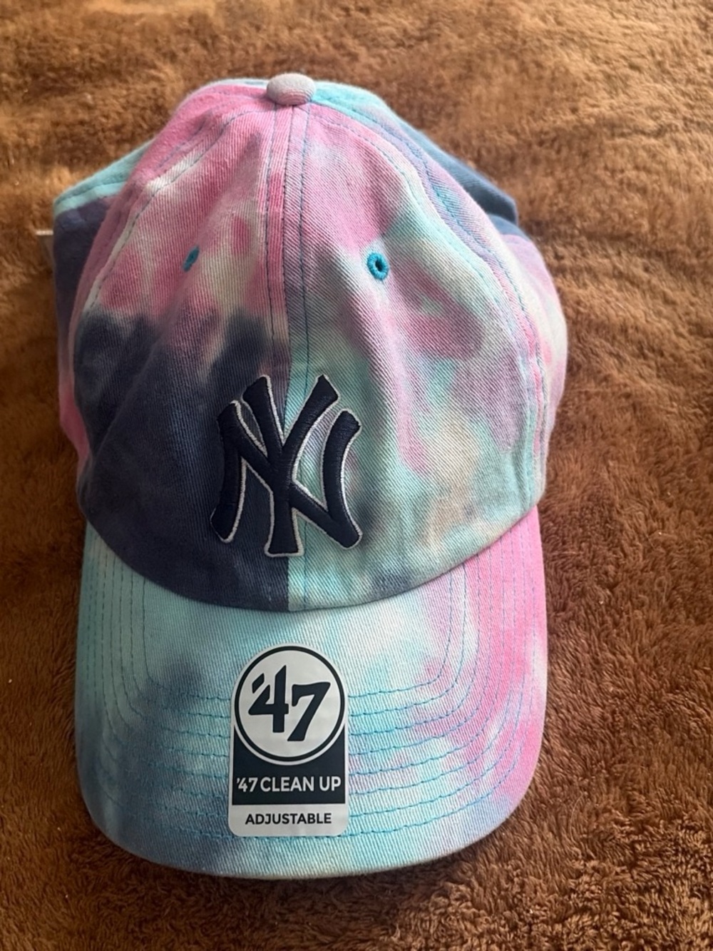 '47 Tie-Dye New York Yankees Cap - Pink & Blue
